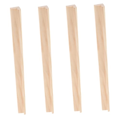 Milisten 4 Stück Teiliges Holz Domino Tablett für Brettspiele Unbehandelte Fliesenhalter für Mexican Train und Mahjong Platzsparend und von Milisten