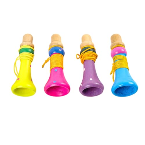 Milisten 4 Stück Teiliges Holz Trompeten Realistisches Blasinstrument Leichter Tragbar Pädagogisches Musikspielzeug für Jungen und Mädchen für Partys und Frühe Milisten 4 Stück Teiliges Holz Trompeten Realistisches Blasinstrument Leichter Tragbar Pädagogisches Musikspielzeug für Jungen und Mädchen für Partys und Frühe von Milisten