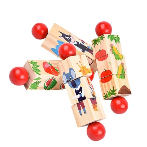 Milisten 4 Stück Pädagogisches Holzpuzzle Spielzeug für Kinder Matching Puzzle Kognitives Lernspielzeug Sicheres Drehbares Design für Vorschulkinder für Geburtstage und Neujahr Milisten 4 Stück Pädagogisches Holzpuzzle Spielzeug für Kinder Matching Puzzle Kognitives Lernspielzeug Sicheres Drehbares Design für Vorschulkinder für Geburtstage und Neujahr von Milisten