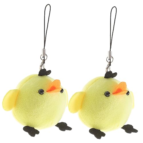 Milisten 4 Stück Teiliges Kreative Kleine Kuschelhuhn Anhänger aus Plüsch Niedliche Küken Spielzeuge als Festliche Hochzeitsdeko Leichte und Formbeständige Tisch und von Milisten