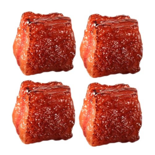 MILISTEN 4 Stücke Lebensnahe Simulationsrindfleisch Würfel Kunstfleisch Modell für Küche Spielzeug Dekoratives Kunstfleisch für Fotografie Restaurant MILISTEN 4 Stücke Lebensnahe Simulationsrindfleisch Würfel Kunstfleisch Modell für Küche Spielzeug Dekoratives Kunstfleisch für Fotografie Restaurant von Milisten