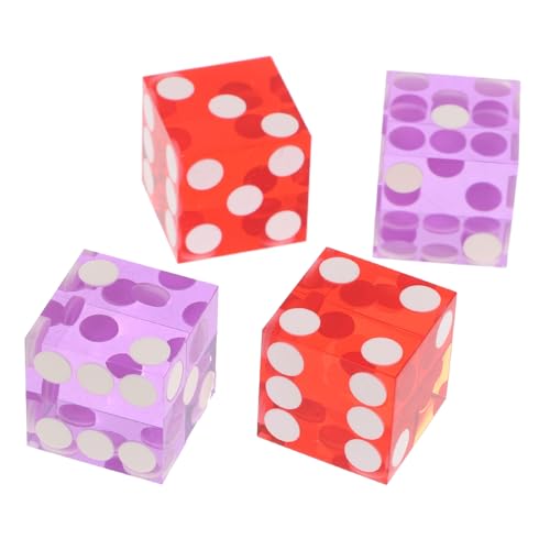 Milisten 4 Stück Teiliges Präzisions Würfelset aus Acryl Bunte Spielwürfel für Party und Brettspiele Langlebig und Farbecht Zufällige Farbe Zufällige Farbe Milisten 4 Stück Teiliges Präzisions Würfelset aus Acryl Bunte Spielwürfel für Party und Brettspiele Langlebig und Farbecht Zufällige Farbe Zufällige Farbe von Milisten