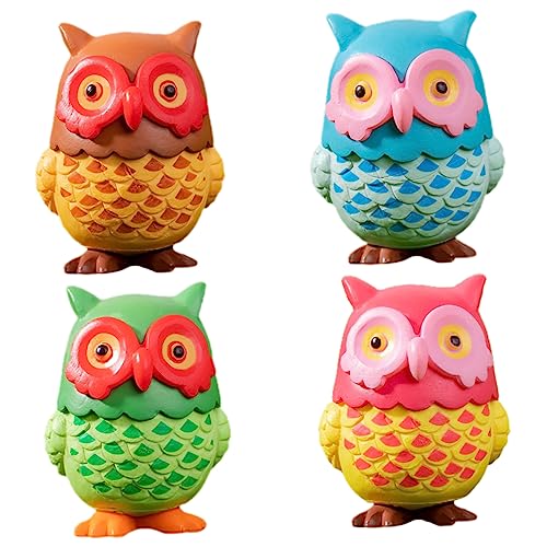 Milisten 4 Stück Teiliges Realistische Eulen Figuren Robustem Harz Detailreiche Farben und Muster Sichere Kinderspielzeuge und Dekorative Vogelornamente für Garten und Milisten 4 Stück Teiliges Realistische Eulen Figuren Robustem Harz Detailreiche Farben und Muster Sichere Kinderspielzeuge und Dekorative Vogelornamente für Garten und von Milisten