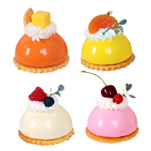 Milisten 4 Stück Teiliges Realistischer Miniatur Kuchenmodelle Dekorationsartikel für Küche Kühlschrankmagnete Fotorequisiten und Lehrmodelle Milisten 4 Stück Teiliges Realistischer Miniatur Kuchenmodelle Dekorationsartikel für Küche Kühlschrankmagnete Fotorequisiten und Lehrmodelle von Milisten