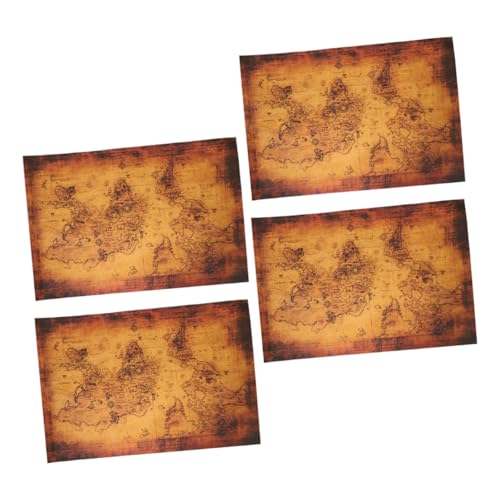 Milisten 4 Stück Teiliges Vintage Stil Detaillierte Papierkarten für Kreative Schatzsuchen Vielseitige Brettspiel-Abenteuer für Kinderpartys Familienaktivitäten und Festliche Events Milisten 4 Stück Teiliges Vintage Stil Detaillierte Papierkarten für Kreative Schatzsuchen Vielseitige Brettspiel-Abenteuer für Kinderpartys Familienaktivitäten und Festliche Events von Milisten