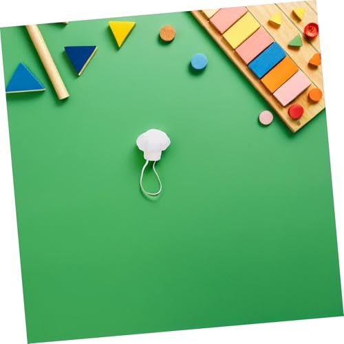 Milisten 4 Stück Teiliges Weiße Puppen Kochmützen für Puppen Elastische Baumwoll Hauben für Rollenspiele Puppenhausdekoration und DIY Bastelprojekte von Milisten