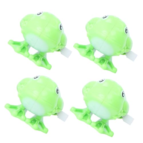 Milisten 4 Stück Teiliges Wind Up Froschspielzeug für Bunte Tiere Springende Cartoon Tiere zur Frühkindlichen Handliches Kognitives für Jungen und Mädchen von Milisten