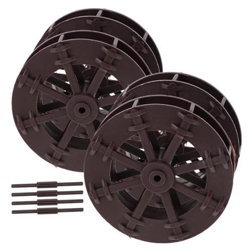 Milisten 4 Stück Wasserrad- für Outdoor Aquarien Dekoration für den Garten Spinnrad wasserbrunnen Plastik Light Brown Milisten 4 Stück Wasserrad- für Outdoor Aquarien Dekoration für den Garten Spinnrad wasserbrunnen Plastik Light Brown von Milisten