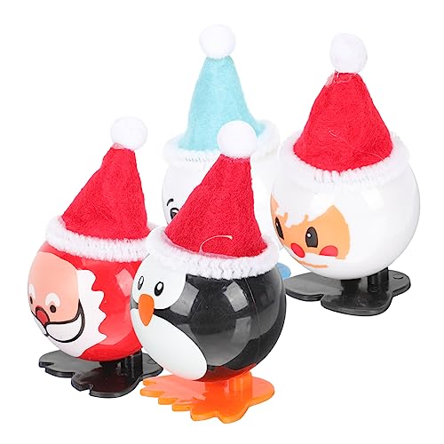 Milisten 4 Stück Weihnachtliche Aufziehspielzeuge Lustige Clockwork Figuren Weihnachtsmann Schneemann Penguin Kreatives für Adventskalender und Partys Milisten 4 Stück Weihnachtliche Aufziehspielzeuge Lustige Clockwork Figuren Weihnachtsmann Schneemann Penguin Kreatives für Adventskalender und Partys von Milisten