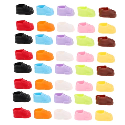 Milisten 40 Paare Mini Puppenschuhe für Puppen Bunte Flache Kurzstiefel Sneaker Stabile Sohlen Vielseitige Mini Accessoires für Puppenhaus Rollenspiel und Sammlungen Milisten 40 Paare Mini Puppenschuhe für Puppen Bunte Flache Kurzstiefel Sneaker Stabile Sohlen Vielseitige Mini Accessoires für Puppenhaus Rollenspiel und Sammlungen von Milisten