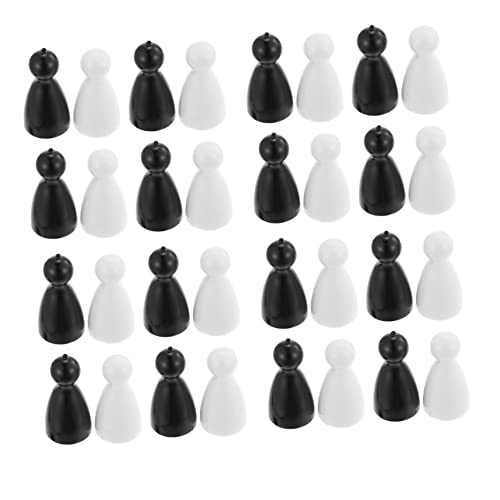 Milisten 40 Stück Menschliche Schachfiguren Spielsteine Zubehör für Brettspiele Kunststofffiguren für Lernspielzeug für Unterwegs für Zuhause Schule und Reisen von Milisten