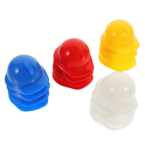 Milisten 40 Stück Mini-Schutzhelm klein Mini-Hut Miniaturen schmücken gepolstert Haustier Hut für Puppe Mini-Helme Puppenhelm Helmdekoration Miniatur-Sicherheitshüte Plastik von Milisten