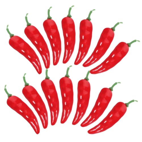 Milisten 40 Stück Simuliertes Pepper-Modell Chili-Pfeffer-Verzierung Chili-Verzierung falsches Chili Simulationspaprika Mini-Kunstgemüse Vitrinenversorgung Schaum rot Milisten 40 Stück Simuliertes Pepper-Modell Chili-Pfeffer-Verzierung Chili-Verzierung falsches Chili Simulationspaprika Mini-Kunstgemüse Vitrinenversorgung Schaum rot von Milisten