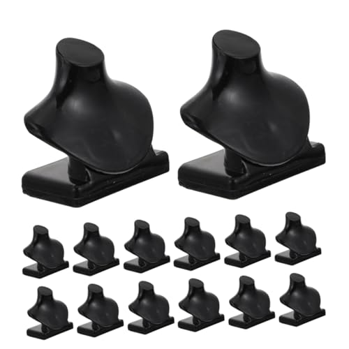 Milisten 40stücke Miniatur-schmuckbüste Mini-halskettenhalter Schmuck-Organizer Für Puppen Schwarze Büste Für Puppenhaus-Display Mini-Haus-Layout von Milisten