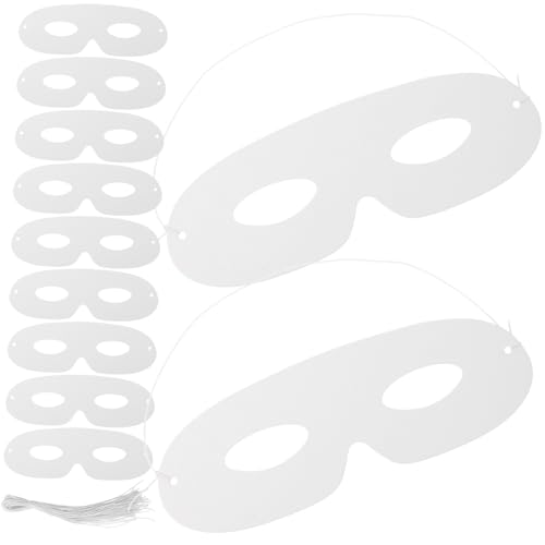 Milisten 40 Stück Teiliges Set Weißer Papiermasken Leere Diy Masken zum Bemalen für Karneval Cosplay und Kreative Partys für Kunstunterricht Milisten 40 Stück Teiliges Set Weißer Papiermasken Leere Diy Masken zum Bemalen für Karneval Cosplay und Kreative Partys für Kunstunterricht von Milisten