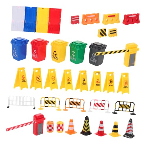 Milisten 40 Stück Teiliges Verkehrszeichen Spielset Plastikschildersatz mit Verkehrshütchen und Abfallbehälter für Interaktive Lernspiele Fördert Verkehrssicherheit und Räumliches bei Milisten 40 Stück Teiliges Verkehrszeichen Spielset Plastikschildersatz mit Verkehrshütchen und Abfallbehälter für Interaktive Lernspiele Fördert Verkehrssicherheit und Räumliches bei von Milisten