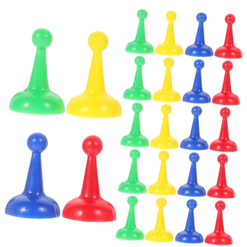 Milisten 40Stücke Kunststoff Schachfiguren Leichtes Brettspielzubehör für Erwachsene Tragbare Spielstücke für Hochzeiten und Partys von Milisten
