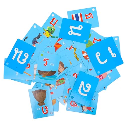 Milisten 45 Stück Lernkarten Bildkarten Karteikarten in thailändischer Sprache Lernmaterialien für Karteikarten für Tiere Lernspiele Vokabeltrainer Papier Colorful Milisten 45 Stück Lernkarten Bildkarten Karteikarten in thailändischer Sprache Lernmaterialien für Karteikarten für Tiere Lernspiele Vokabeltrainer Papier Colorful von Milisten