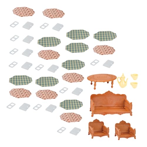 Milisten 47Stücke Teiliges Puppenhaus Möbelset Wohnzimmer Möbel Für Sofas Tische Und Stühle Für Kreative Spielwelten Milisten 47Stücke Teiliges Puppenhaus Möbelset Wohnzimmer Möbel Für Sofas Tische Und Stühle Für Kreative Spielwelten von Milisten