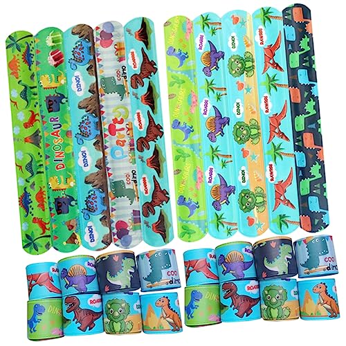Milisten 48 Stück Dinosaurier-armband Party Dekoratives Klapparmband Cartoon-dinosaurier-schlagband Praktische Armbänder Cartoon-muster-ringe Schlagarmbänder Für Pvc Grün Milisten 48 Stück Dinosaurier-armband Party Dekoratives Klapparmband Cartoon-dinosaurier-schlagband Praktische Armbänder Cartoon-muster-ringe Schlagarmbänder Für Pvc Grün von Milisten