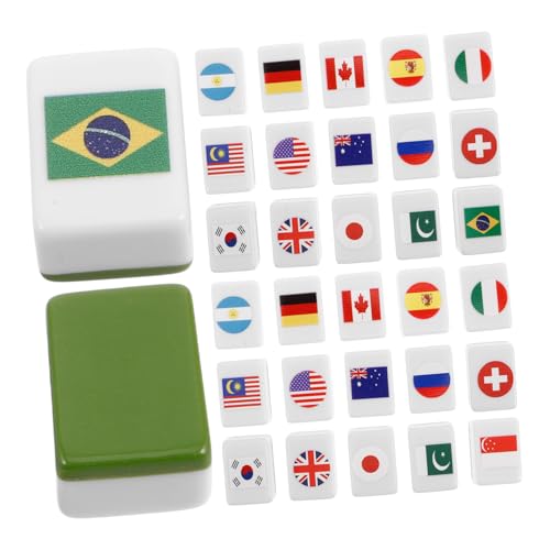 Milisten 48 Stück Teiliges Nationalflaggen Mahjong Set Stilvolles Mahjong Spiel mit Einzigartigem Design für Familie und Freunde für Partys Urlaub und Freizeitaktivitäten Milisten 48 Stück Teiliges Nationalflaggen Mahjong Set Stilvolles Mahjong Spiel mit Einzigartigem Design für Familie und Freunde für Partys Urlaub und Freizeitaktivitäten von Milisten