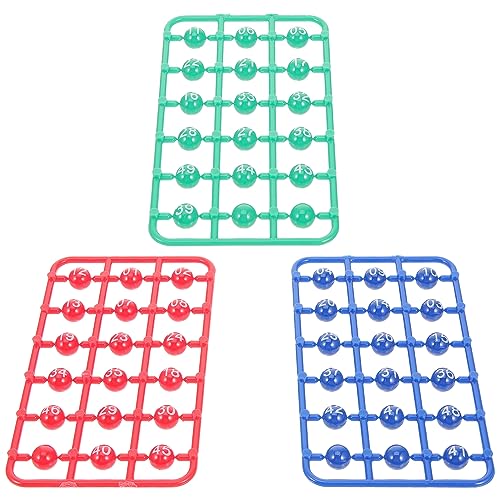 Milisten 49Stücke Lotteriekugeln Bunte Bingo Bälle für Verlosungsspiel Langlebig und Tragbar für Party und Unterhaltung mit Klaren Zahlen und Lebendigem Design von Milisten