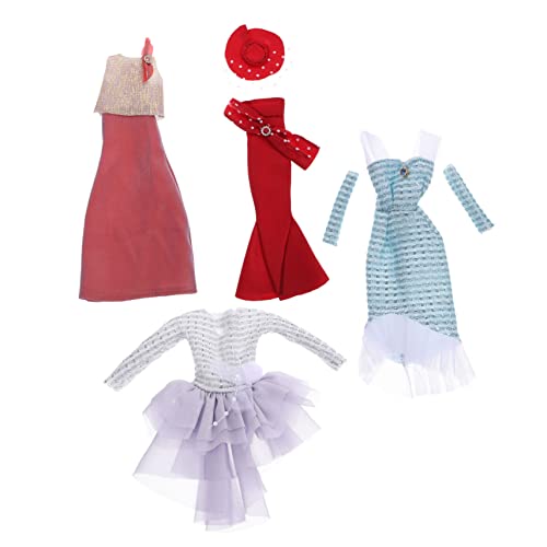Milisten 4Sätze Teiliges Puppenkleidungsset für Puppen Stilvolle Abendkleider Kostüme für Puppen für Geburtstags und Feiertagsgeschenke Leicht Auszuziehen Milisten 4Sätze Teiliges Puppenkleidungsset für Puppen Stilvolle Abendkleider Kostüme für Puppen für Geburtstags und Feiertagsgeschenke Leicht Auszuziehen von Milisten