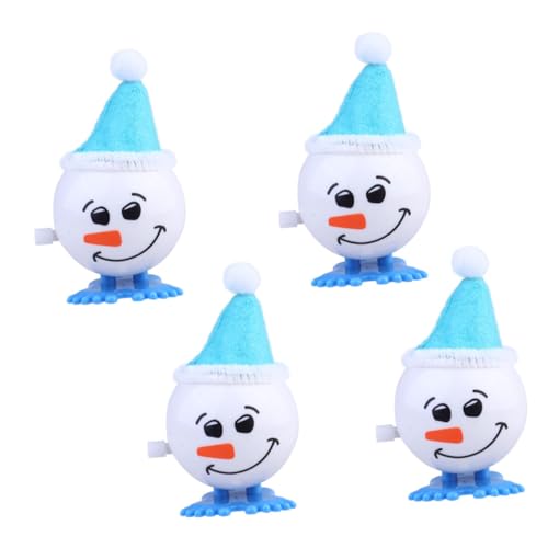Milisten 4Stücke Aufziehspielzeug Schneemann Blau Lustiges Babyspielzeug Für Sicheres Und Langlebiges Greifen Für Kleine Hände Mit Niedlichem von Milisten