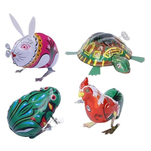Milisten 4Stücke Aufziehspielzeug Vintage für Batteriefrei Farbenfrohe Designs Partygeschenk und Lernspielzeug für Jungen Milisten 4Stücke Aufziehspielzeug Vintage für Batteriefrei Farbenfrohe Designs Partygeschenk und Lernspielzeug für Jungen von Milisten