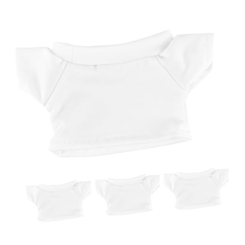 Milisten 4Stücke Bären T Shirt Basic Puppenkleidung aus Weiche und Langlebige Stofftier Shirts für Plüschbären für Dekoration und Spielzeuggestaltung Milisten 4Stücke Bären T Shirt Basic Puppenkleidung aus Weiche und Langlebige Stofftier Shirts für Plüschbären für Dekoration und Spielzeuggestaltung von Milisten