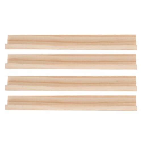 Milisten 4Stücke Holz Domino Halter aus Naturholz DIY Spielkartenständer für Heimdekoration und Alphabetspiele für Kreative Bastelprojekte von Milisten