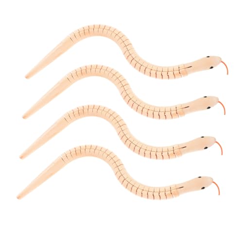Milisten 4Stücke Holzschlangen Flexibles Wackeltier für Unvollendete DIY Basteltiere für Kreative Projekte Lernspielzeug für Jahren Milisten 4Stücke Holzschlangen Flexibles Wackeltier für Unvollendete DIY Basteltiere für Kreative Projekte Lernspielzeug für Jahren von Milisten