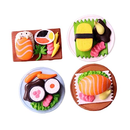 Milisten 4Stücke Künstliche Sushi Modelle Realistische Japanische Miniatur Sushi Dekorationen für Zuhause und Hochwertige Gefälschte Lebensmittelornamente Stil Zufällig Milisten 4Stücke Künstliche Sushi Modelle Realistische Japanische Miniatur Sushi Dekorationen für Zuhause und Hochwertige Gefälschte Lebensmittelornamente Stil Zufällig von Milisten