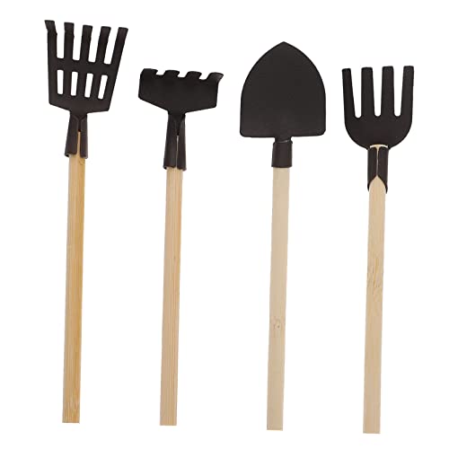 Milisten 4Stücke Mini Gartenwerkzeug Teilig Für Mini Rechen Und Robuste Und Sichere Puppenhausgeräte Für Kreatives Und Gartenarbeit Kleine Hände von Milisten