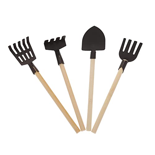 Milisten 4stücke Teiliges Mini Gartengeräte Set Für Junge Mädchen Multifunktionale Gartenwerkzeuge Mini Schaufel Rechen Und Forke Für DIY Minihäuser Und Gartenprojekte von Milisten