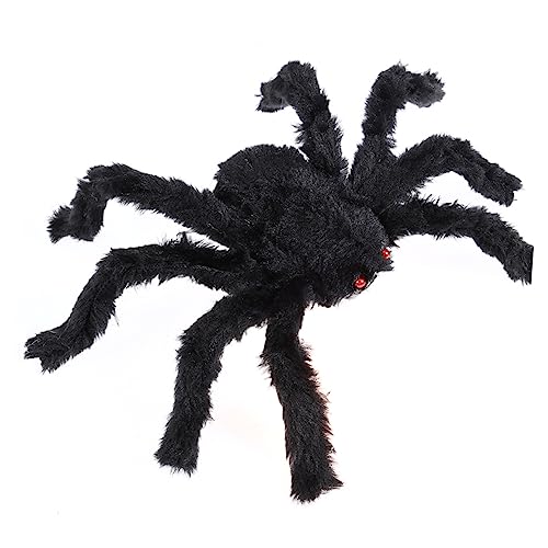 Milisten 4Stücke Plüsch Halloween Spinne Dekoration Große Schwarze Spinnen Für Lustige Halloween Partys Sicher Und Tragbar Für Geisterhäuser Und Festlichkeiten von Milisten