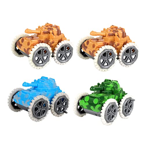 Milisten 4Stücke Rückziehbare Auto Panzer Modell Für Lernspielzeug Aus Hochwertigem Fördert Hand Auge Koordination Und Kognitive Fähigkeiten Für Jungen von Milisten