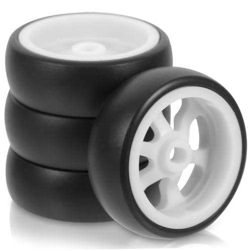 Milisten 4Stücke Spielzeugauto Reifen Plastikwagenräder für Autos Drift Reifen für Modelle für Bessere Performance Milisten 4Stücke Spielzeugauto Reifen Plastikwagenräder für Autos Drift Reifen für Modelle für Bessere Performance von Milisten