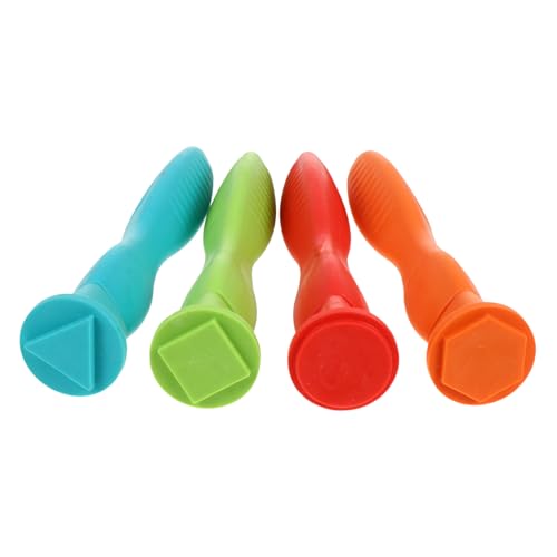 Milisten 4Stücke Stempel für Robuste Handstempel mit Griff für Kreative Malprojekte für Früherziehung und Spaß im Klassenzimmer Milisten 4Stücke Stempel für Robuste Handstempel mit Griff für Kreative Malprojekte für Früherziehung und Spaß im Klassenzimmer von Milisten