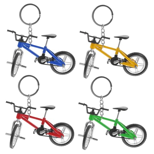Milisten 4Stücke Teiliges Bike Modell aus Finger Mountainbike Schlüsselanhänger Deko für Rucksack und Schlüssel Perfektes für Fahrradliebhaber und Sammler Milisten 4Stücke Teiliges Bike Modell aus Finger Mountainbike Schlüsselanhänger Deko für Rucksack und Schlüssel Perfektes für Fahrradliebhaber und Sammler von Milisten