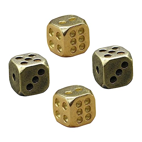 Milisten 4Stücke Teiliges Messing Würfel für Nachtclubs Dekorative Spiel Requisiten Exquisites Design für Bars und Partys Zufällige Farben als oder Wohnaccessoire Milisten 4Stücke Teiliges Messing Würfel für Nachtclubs Dekorative Spiel Requisiten Exquisites Design für Bars und Partys Zufällige Farben als oder Wohnaccessoire von Milisten