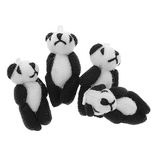 Milisten 4Stücke Teiliges Panda Plüschspielzeug Niedliche Panda Anhänger Für Dekorative Panda Ornamente Für Familie Und Freunde Für Partys Und Bastelprojekte von Milisten