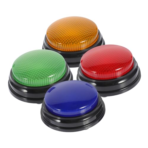 Milisten 4Stücke Teiliges Spielknopf Requisite mit Licht und Alarmton für Lustige Partys und Spiele Knopfstütze für Streiche Wettbewerbe und Clubaktivitäten Milisten 4Stücke Teiliges Spielknopf Requisite mit Licht und Alarmton für Lustige Partys und Spiele Knopfstütze für Streiche Wettbewerbe und Clubaktivitäten von Milisten