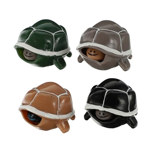 Milisten 4Stücke Teiliges Squeeze Schildkröten Stressabbau Für Erwachsene Und Fidget Toy Für Partys Prüfungen Und Entspannte Farblich Zufällig von Milisten