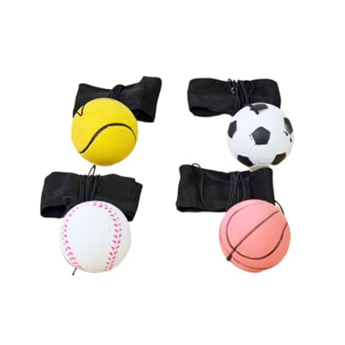 Milisten 4Stücke Wurfball Elastische Handgelenk Bälle für Stressabbau Kreatives Entspannungsspielzeug mit Seil Zufälliges Muster Handspielzeug für Erwachsene Milisten 4Stücke Wurfball Elastische Handgelenk Bälle für Stressabbau Kreatives Entspannungsspielzeug mit Seil Zufälliges Muster Handspielzeug für Erwachsene von Milisten