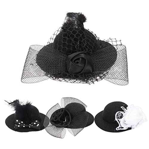 Milisten 4stücke Miniatur Hüte Für Diy Haaraccessoires Teeparty Dekoration Stilvolle Damen Hüte Vielseitige Bastelzubehör Für Puppen Und Kreative Projekte von Milisten