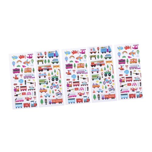 Milisten 5 Blätter Verkehrsmittel Aufkleber für Cartoon Auto Bubble Sticker für Kreative Bastelprojekte Einfache Anwendung Glatten Oberflächen Buntes Design für Spaß und Kreativität Milisten 5 Blätter Verkehrsmittel Aufkleber für Cartoon Auto Bubble Sticker für Kreative Bastelprojekte Einfache Anwendung Glatten Oberflächen Buntes Design für Spaß und Kreativität von Milisten