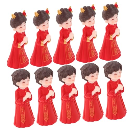 Milisten 5 Paare Chinesische Hochzeitsfiguren Traditionelle Brautpaar Miniaturen für Asiatische Hochzeitstorte Mikro-landschaftsdekoration Festliche Tischdeko DIY Cake Topper Milisten 5 Paare Chinesische Hochzeitsfiguren Traditionelle Brautpaar Miniaturen für Asiatische Hochzeitstorte Mikro-landschaftsdekoration Festliche Tischdeko DIY Cake Topper von Milisten