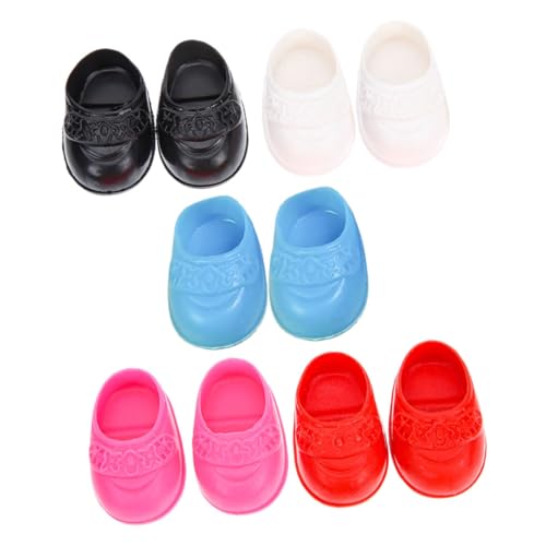 Milisten 5 Paar Miniatur Puppenschuhe Flachschuhe für Miniaturhäuser Dekoration für Puppen und Spielzeughäuser Realistische Kleiner Hausschuhe Milisten 5 Paar Miniatur Puppenschuhe Flachschuhe für Miniaturhäuser Dekoration für Puppen und Spielzeughäuser Realistische Kleiner Hausschuhe von Milisten