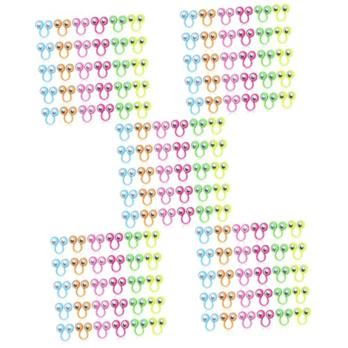 Milisten 5 Sätze Aktivitätsringspielzeug Kullerauge-fingerringe Augen Fingerpuppen Fingerpuppen-Augenringe Fingerpuppen Für Fingeraugenpuppen Plastik Zufällige Farbe 30 Stück * 5 von Milisten